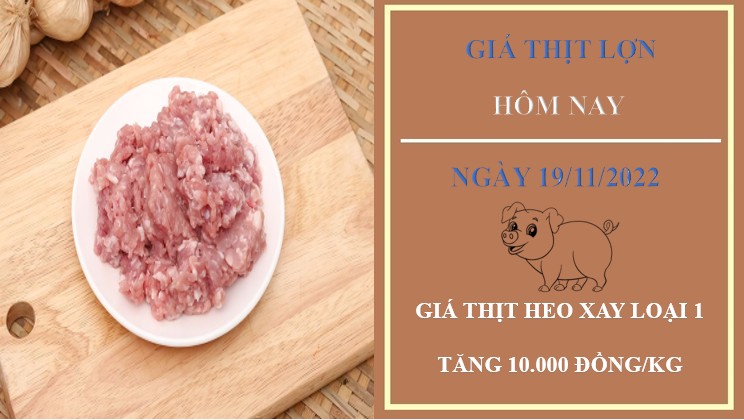 Giá thịt heo hôm nay 3/12/2022: Phần lớn tăng tại WinMart