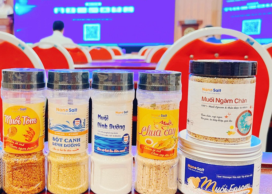 Một số sản phẩm muối đang được này bán trên thị trường