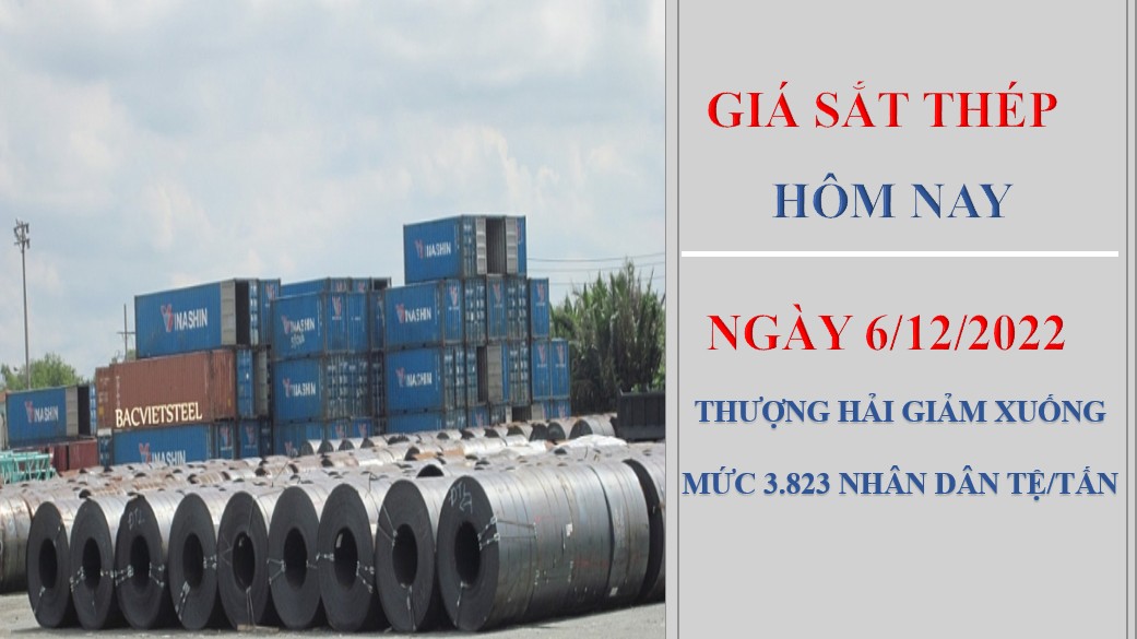 Giá sắt thép hôm nay 6/12/2022: Quay đầu giảm trên Sàn Thượng Hải