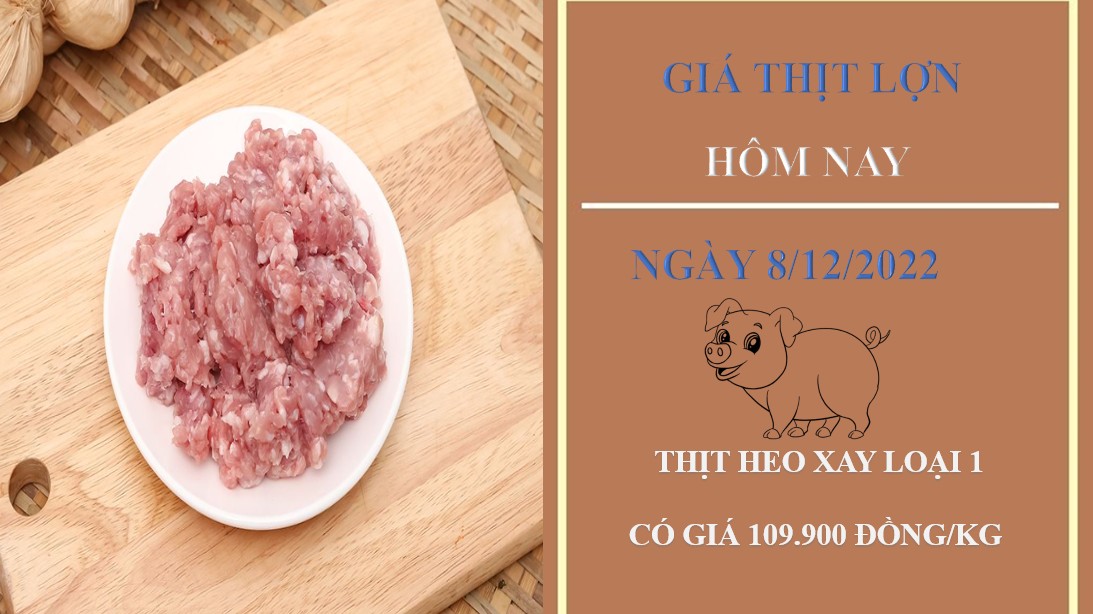 Giá thịt heo hôm nay 8/12/2022: Không có điều chỉnh mới tại WinMar