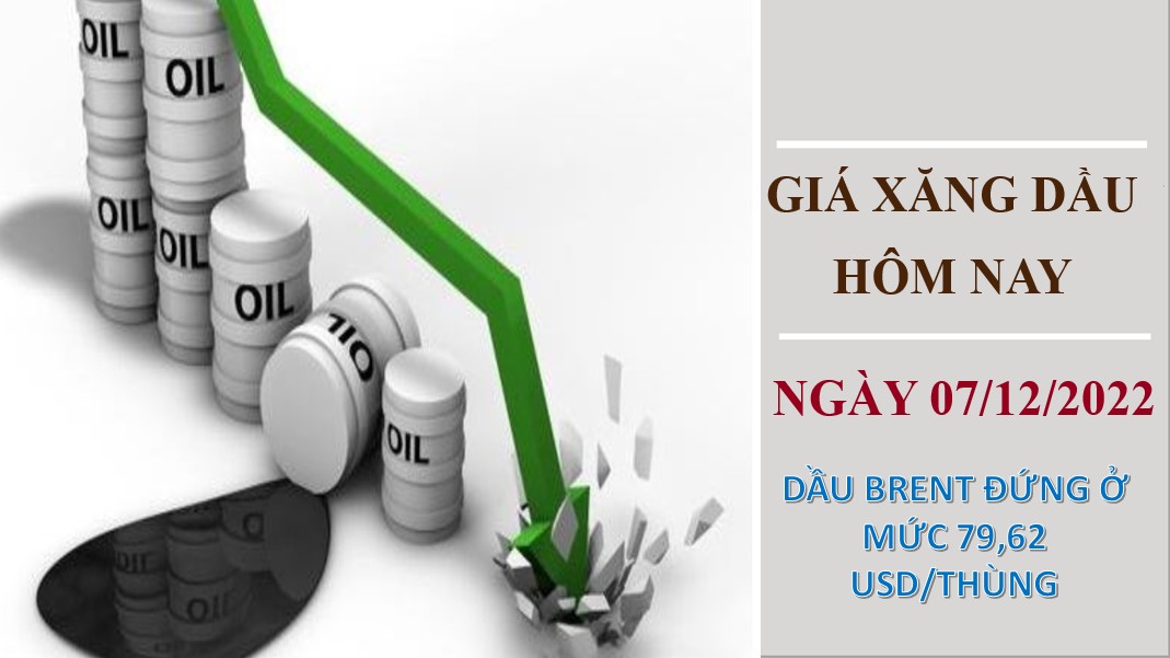 Giá xăng dầu hôm nay 7/12/2022: Giá dầu thô tiếp tục giảm mạnh