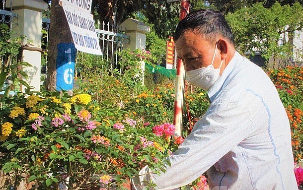 Sau thời gian mày mò lai ghép và chăm sóc, ông Đức đã nâng tầm thành công vẻ đẹp và giá trị của cây ngũ sắc dại. 