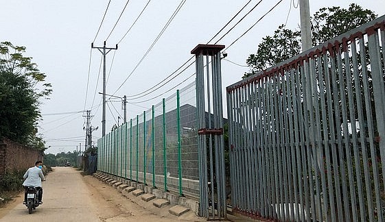 Ngoài cổng được anh Tâm bố trí các trụ sắt xung quanh cao khoảng 4 mét. Ngoài ra, anh Tâm cũng lắp thêm 42 chiếc camera quanh khu vực vườn cây nhà mình để theo dõi 24/24