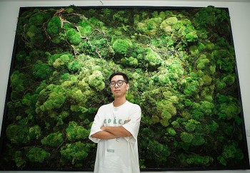 Sửng sốt với những bức tranh rêu “10 năm không tưới vẫn tươi xanh” giá 50 triệu đồng/bức