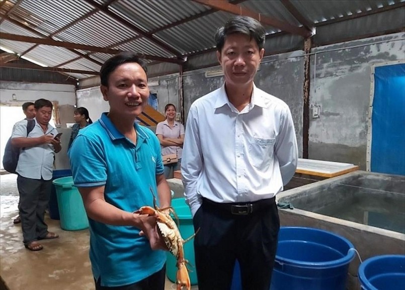 Đề tài sản xuất giống cua biển do Sở KH-CN Trà Vinh chủ trì.