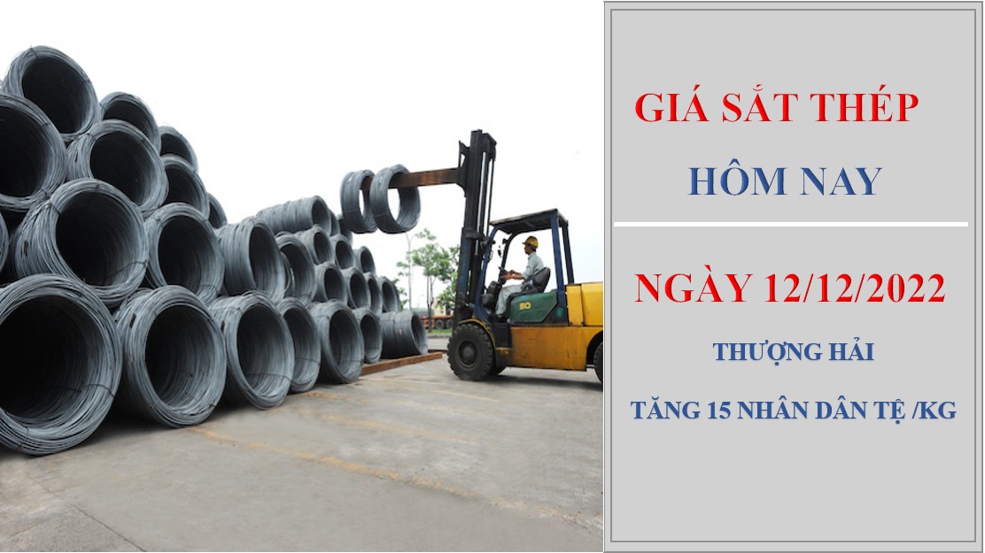 Giá sắt thép hôm nay 12/12/2022: Tăng 15 nhân dân tệ trên Sàn Thượng Hải