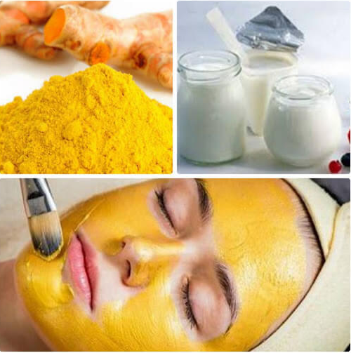 Cách làm mặt nạ trị mụn bằng nghệ tươi và sữa chua