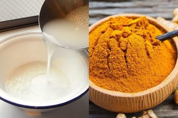 Cách làm mặt nạ trị mụn bằng nghệ tươi và nước vo gạo