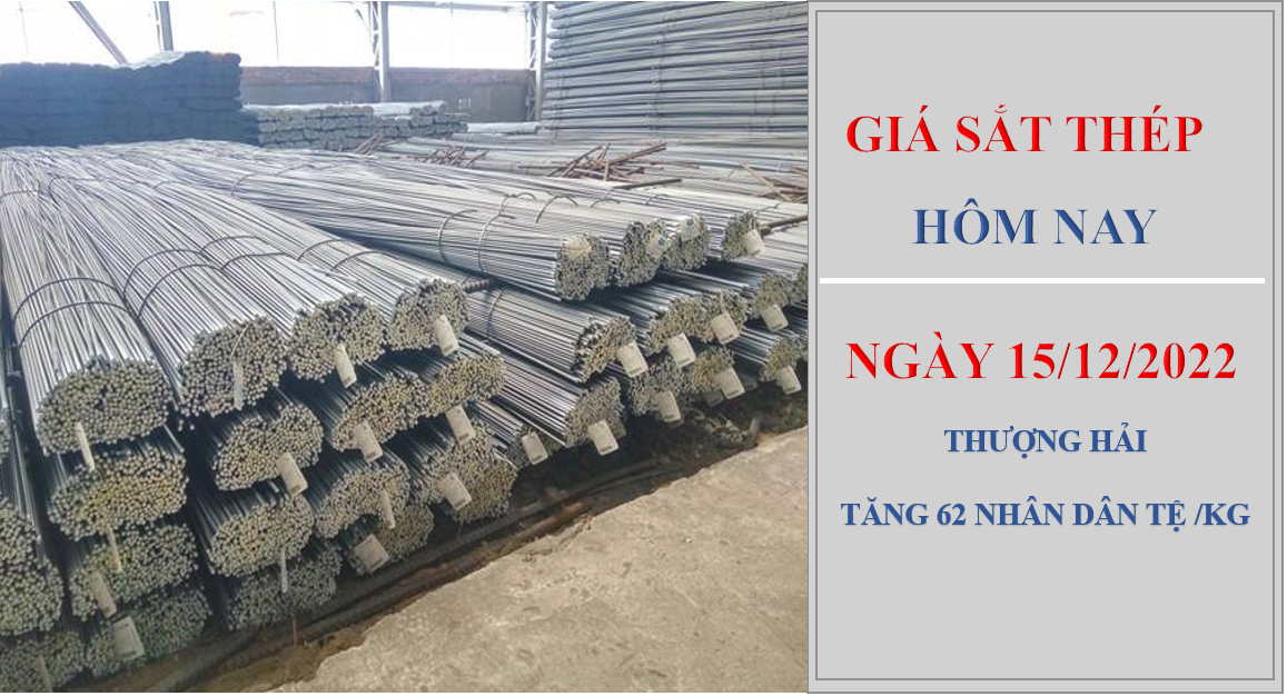 Giá sắt thép hôm nay 15/12/2022: Tăng vượt ngưỡng 4.000 nhân dân tệ/tấn