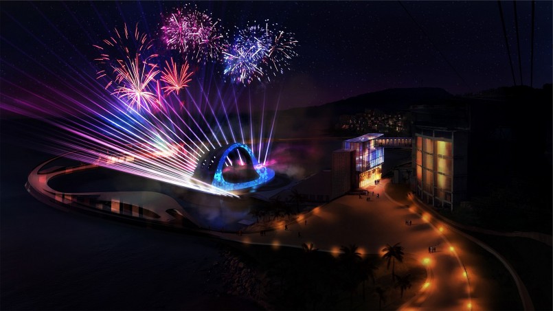 Pháo hoa kết show Kiss the Stars trên nền trời Phú Quốc