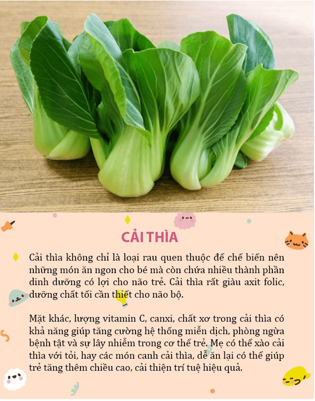 6 loại rau bình dân nhưng lại giúp trẻ tăng chiều cao và trí thông minh vượt trội