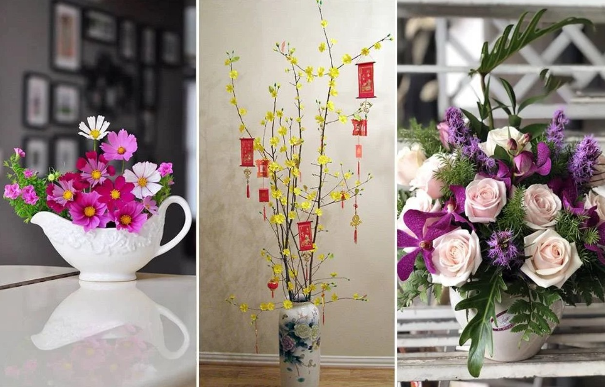 Cắm hoa Tết chỉ cần làm đúng 3 bước, đảm bảo nở đẹp suốt 2 tuần
