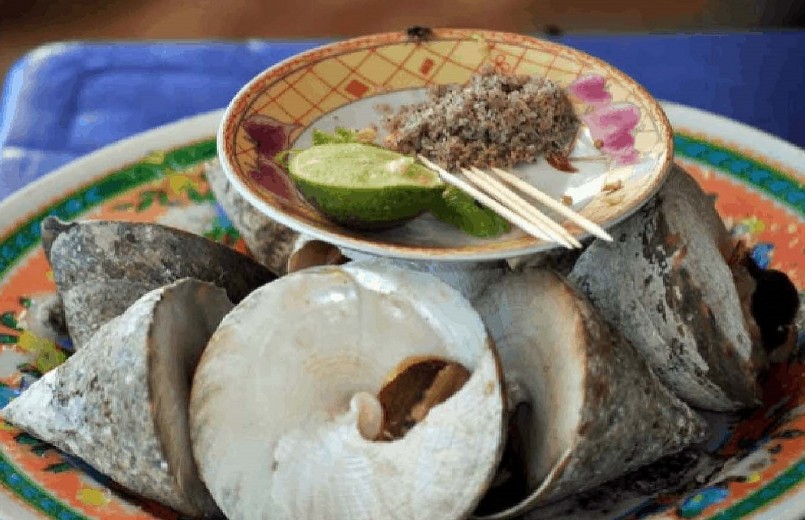 Đặc sản ốc vú nàng được chế biến thành nhiều món ăn rất phong phú.