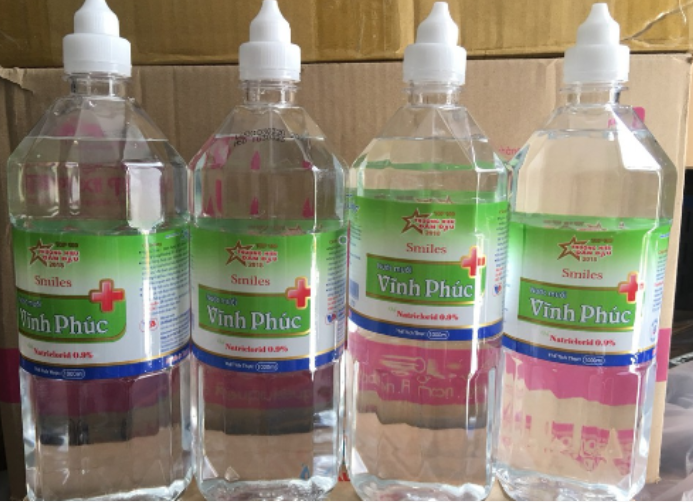 Thu hồi toàn quốc lô Nước muối Vĩnh Phúc do không đạt tiêu chuẩn chất lượng