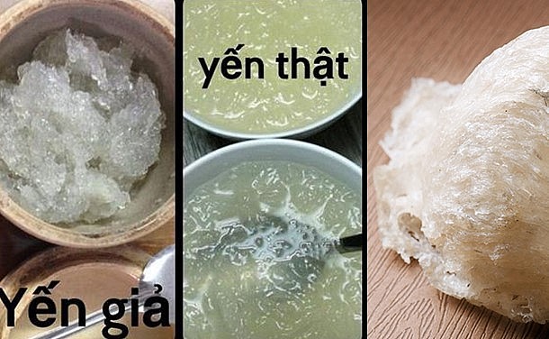 người tiêu dùng khó nhận biết yến sào thật giả thông qua quan sát mắt thường.