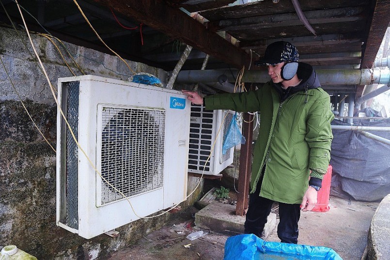 anh Nguyễn Đức Thuận, thị xã Sa Pa (Lào Cai) đã vận hành hệ thống bể điều hòa anh Nguyễn Đức Thuận, thị xã Sa Pa (Lào Cai) đã vận hành hệ thống bể điều hòa