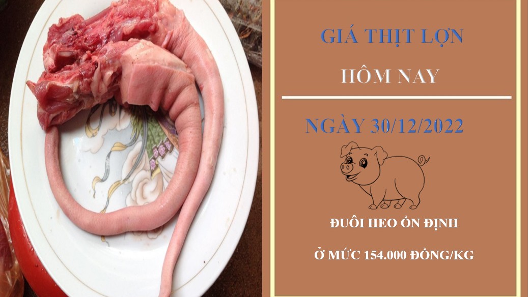 Giá thịt heo hôm nay 30/12/2022: Đồng loạt không có thay đổi mới