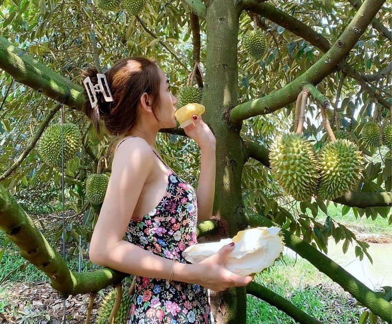 \'Hót gơn\' trồng sầu riêng sạch với hình ảnh gới thiệu hấp dẫn. 