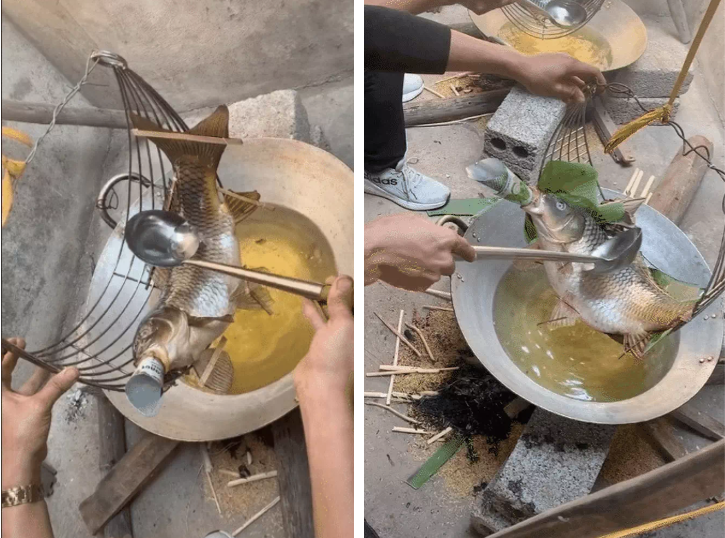 Cá “nằm võng” là món ăn độc đáo chỉ có tại làng Diệc 