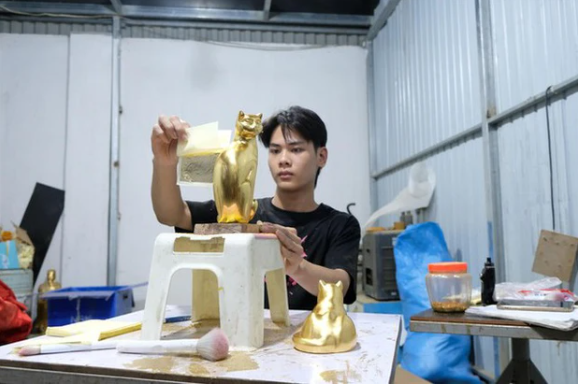 Mèo vàng 50 triệu đồng/con phục vụ khách hàng Tết Nguyên đán Mèo vàng 50 triệu đồng/con phục vụ khách hàng Tết Nguyên đán