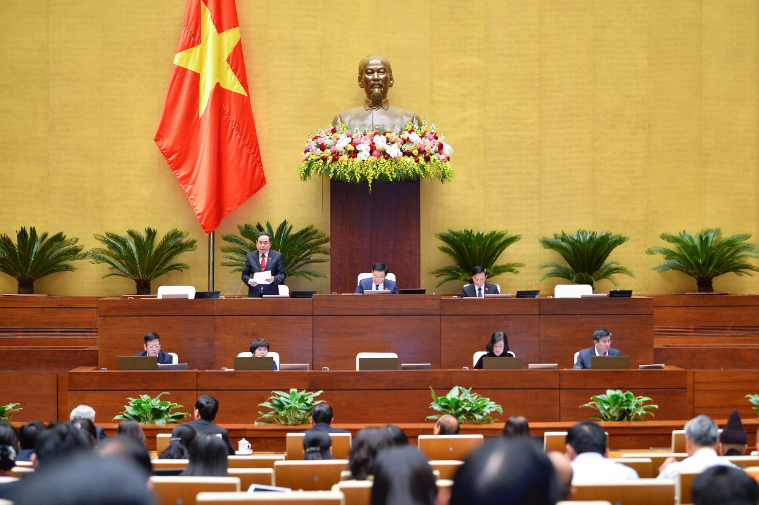 Phó Chủ tịch Thường trực Quốc hội Trần Thanh Mẫn điều hành Phiên họp chiều ngày 06/01/2023