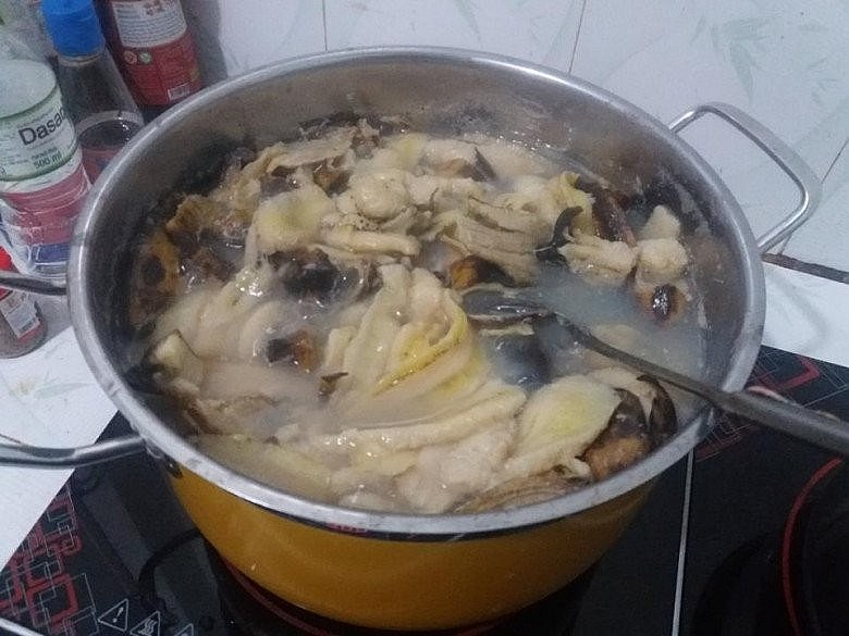 Nấu dung dịch chuối Nấu dung dịch chuối