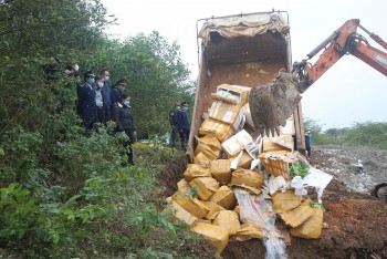 Quảng Bình tiêu hủy hàng hóa bị tịch thu trị giá gần 4,7 tỷ đồng