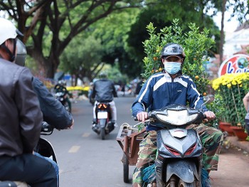 Đắk Lắk: Kiếm tiền triệu mỗi ngày từ nghề ''chở tết''