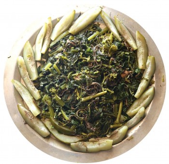 Lấy thập cẩm các loại rau đem đồ thành đặc sản rau xôi, hôm nay ăn mai đã thấy thèm