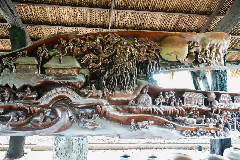 Chủ nhân phải thuê thợ có tiếng làm trong vòng 6 năm mới hoàn thiện bức tranh gỗ lũa