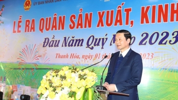 Thanh Hóa: Chủ tịch UBND tỉnh dự lễ ra quân sản xuất, kinh doanh đầu năm 2023