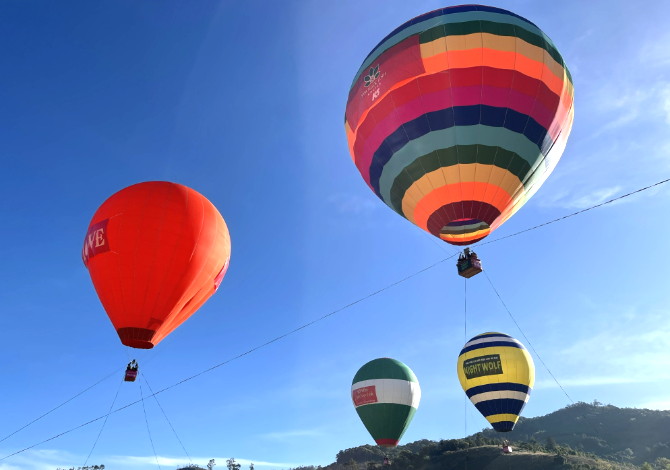 Độc đáo Lễ hội khinh khí cầu bay về đại ngàn ở thủ phủ sâm Ngọc Linh