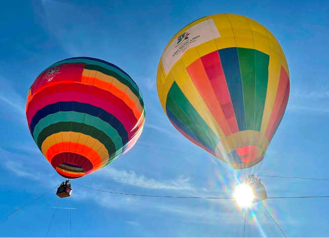 Độc đáo Lễ hội khinh khí cầu bay về đại ngàn ở thủ phủ sâm Ngọc Linh