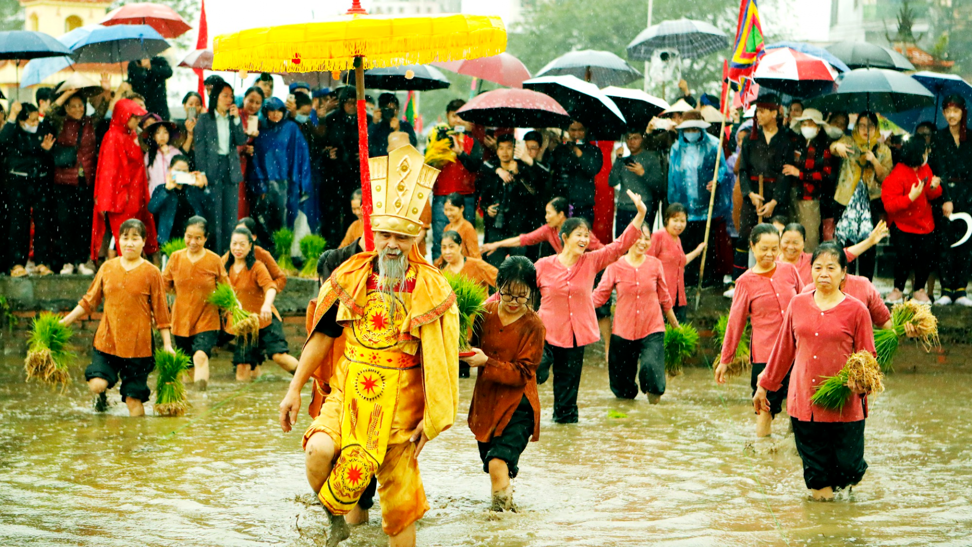 Đặc sắc Lễ hội Vua Hùng dạy dân cấy lúa ở Phú Thọ