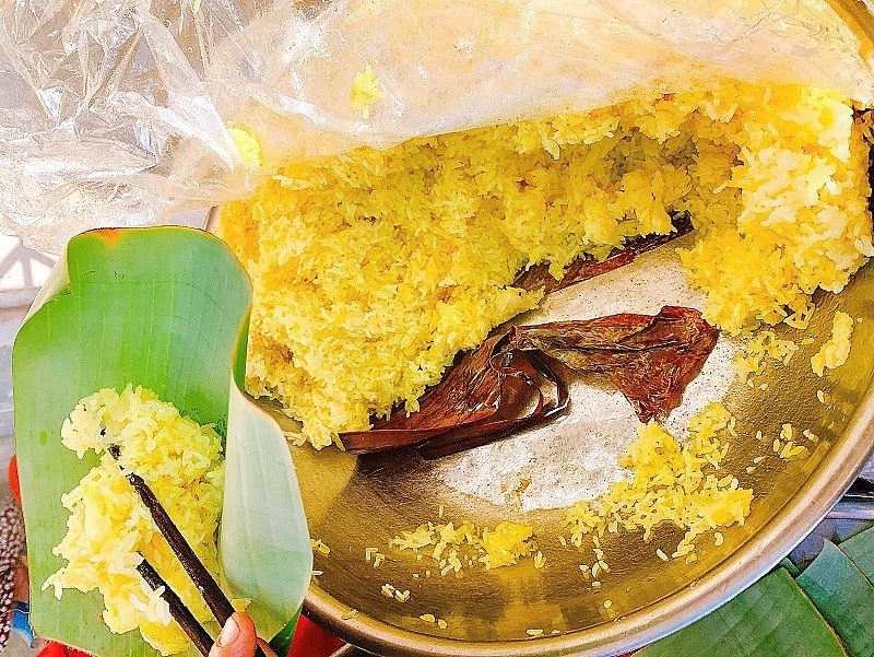 Xôi măng vàng óng