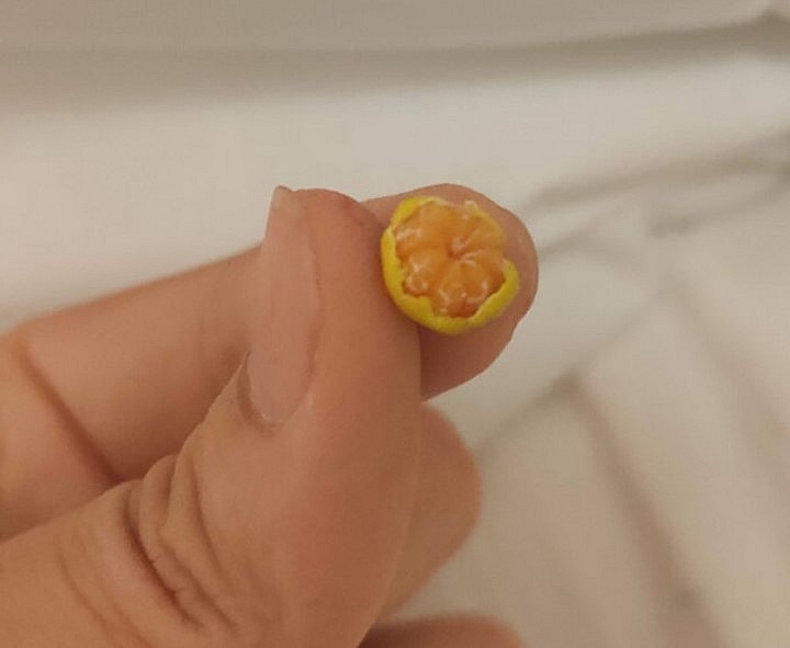 Còn đây là trái cam siêu múi, siêu ngọt. Chỉ còn điều phải ăn hơi nhiều.