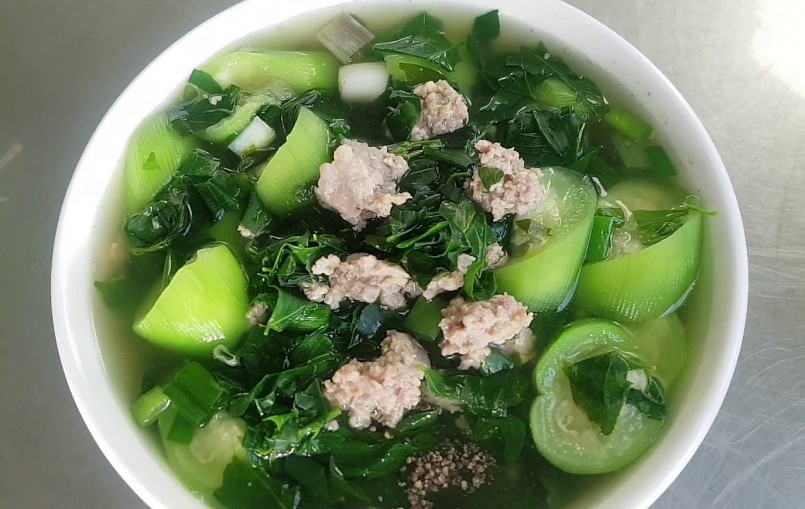 Canh mướp thanh mát ngày hè