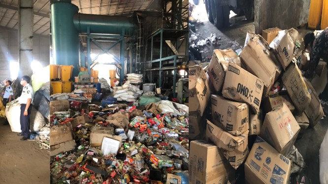 Đồng Tháp: Tiến hành tiêu hủy 11 tấn hàng hóa nhập lậu, vi phạm hành chính