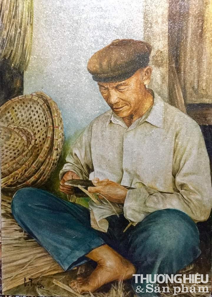 Sản phẩm Tranh bột điệp - Độc đáo từ chất liệu đến nghệ thuật vẽ tranh