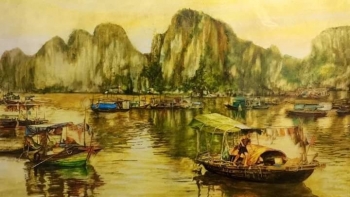 Sản phẩm Tranh bột điệp: Độc đáo từ chất liệu đến nghệ thuật vẽ tranh