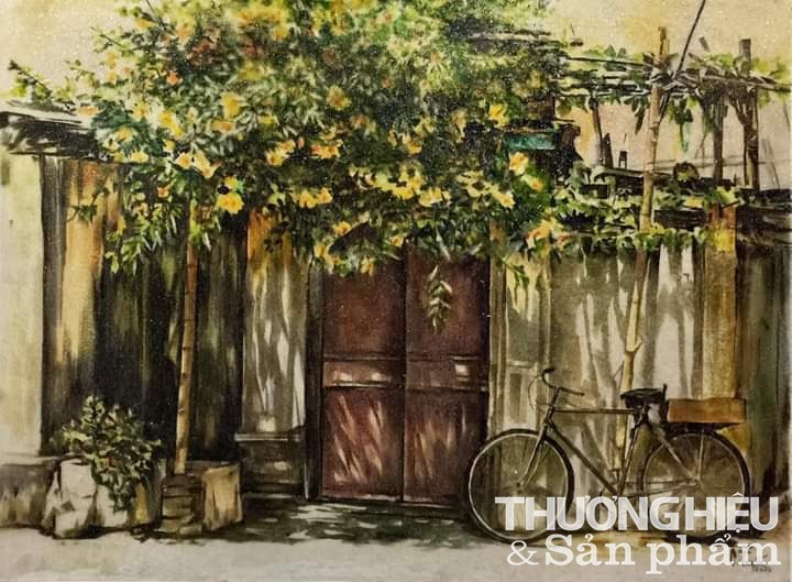 Sản phẩm Tranh bột điệp - Độc đáo từ chất liệu đến nghệ thuật vẽ tranh