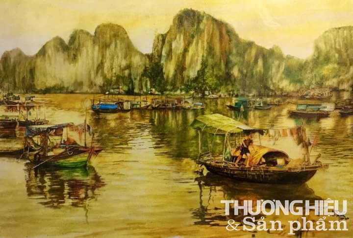 Sản phẩm Tranh bột điệp - Độc đáo từ chất liệu đến nghệ thuật vẽ tranh