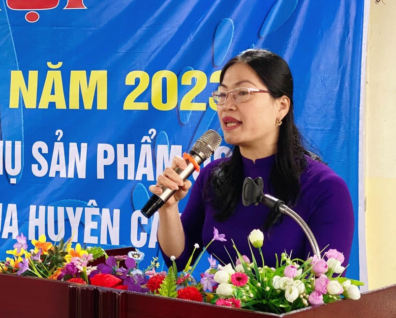 Phụ nữ cẩm xuyên hào hứng tham gia ngày hội khởi nghiệp năm 2023