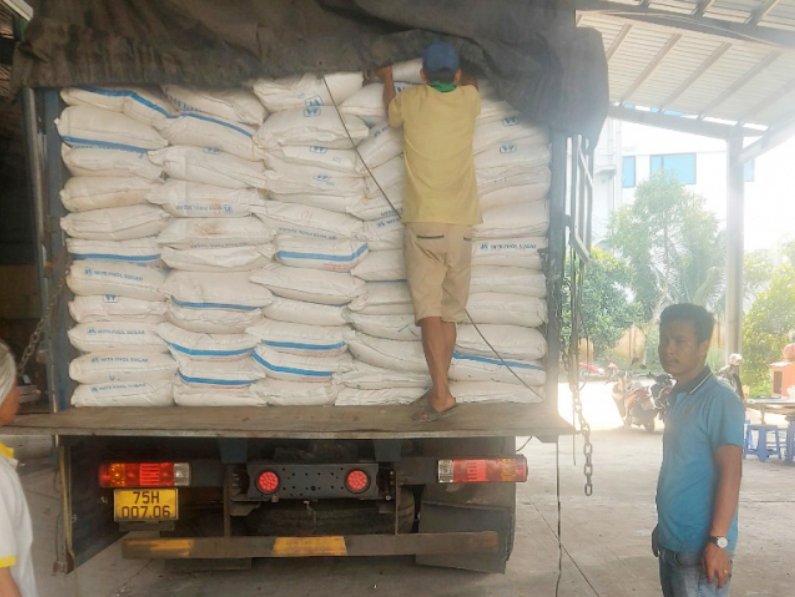 Tài xế cùng phương tiện chở hàng hóa vi phạm