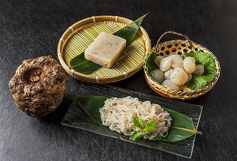 Khoai nưa chế biến được nhiều món ăn Khoai nưa chế biến được nhiều món ăn