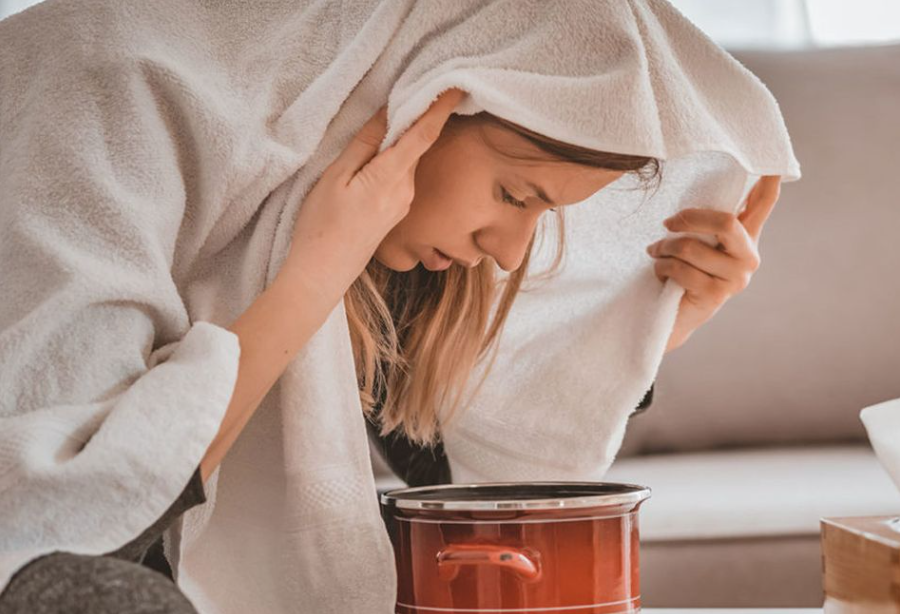 Sạch mụn nhờ xông hơi bằng vỏ bưởi đúng cách