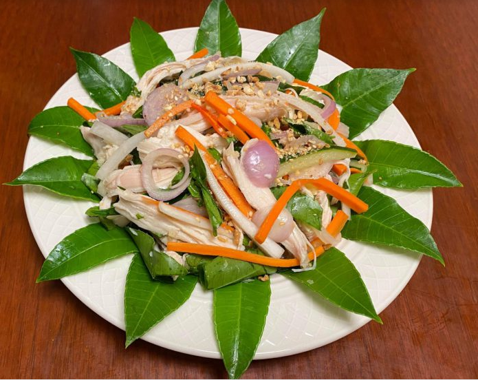 Gỏi gà lá cóc thơm ngon khó cưỡng Gỏi gà lá cóc thơm ngon khó cưỡng