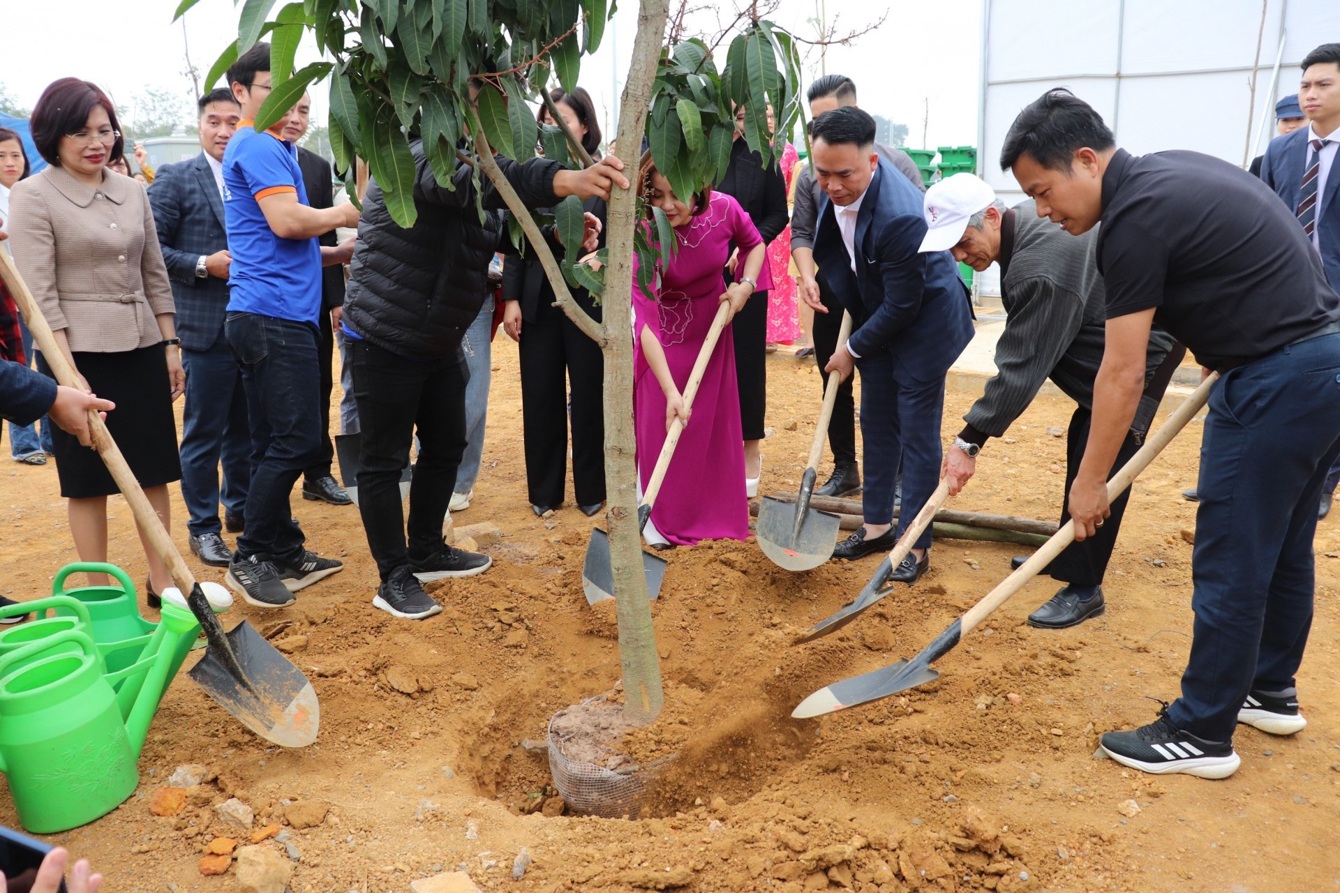 Các nhà tài trợ cùng chung tay trồng cây