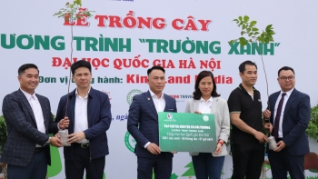 Tạp chí Tài nguyên và Môi trường tổ chức phát động lễ trồng cây chương trình “Trường xanh”