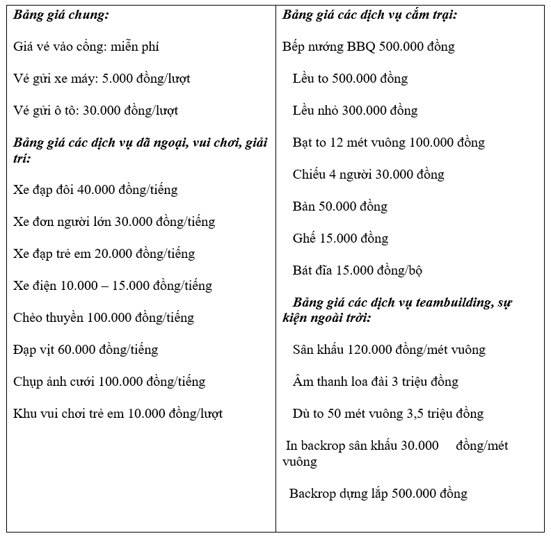 Công viên Yên Sở - Chạy trốn và khám phá
